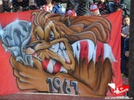 Trapo - Bandeira - Faixa - Telón - Trapo de la Barra: Los Leones del Este • Club: San Martín de Mendoza