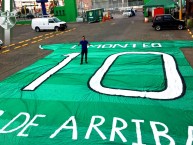 Trapo - Bandeira - Faixa - Telón - Trapo de la Barra: Los Lokos de Arriba • Club: León • País: México