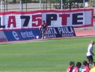 Trapo - Bandeira - Faixa - Telón - Trapo de la Barra: Los Marginales • Club: Curicó Unido