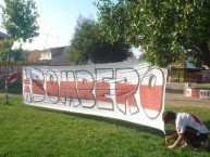 Trapo - Bandeira - Faixa - Telón - Trapo de la Barra: Los Marginales • Club: Curicó Unido