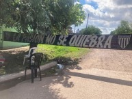 Trapo - Bandeira - Faixa - Telón - "LA PASION NO SE QUIEBRA" Trapo de la Barra: Los Negritos &bull; Club: Chaco For Ever