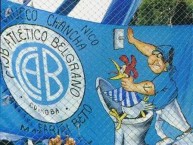 Trapo - Bandeira - Faixa - Telón - Trapo de la Barra: Los Piratas Celestes de Alberdi • Club: Belgrano