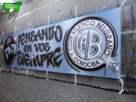 Trapo - Bandeira - Faixa - Telón - Trapo de la Barra: Los Piratas Celestes de Alberdi • Club: Belgrano