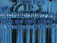 Trapo - Bandeira - Faixa - Telón - Trapo de la Barra: Los Piratas Celestes de Alberdi &bull; Club: Belgrano &bull; País: Argentina