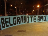 Trapo - Bandeira - Faixa - Telón - Trapo de la Barra: Los Piratas Celestes de Alberdi &bull; Club: Belgrano &bull; País: Argentina