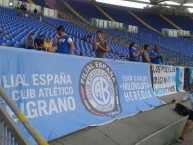 Trapo - Bandeira - Faixa - Telón - Trapo de la Barra: Los Piratas Celestes de Alberdi • Club: Belgrano