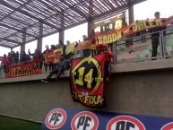 Trapo - Bandeira - Faixa - Telón - Trapo de la Barra: Los Rojinegros • Club: Rangers de Talca