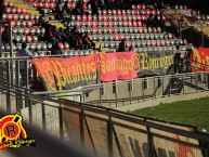 Trapo - Bandeira - Faixa - Telón - Trapo de la Barra: Los Rojinegros • Club: Rangers de Talca