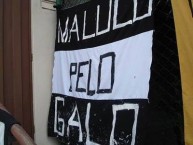 Trapo - Bandeira - Faixa - Telón - "Mov 105 - Maluco pelo Galo" Trapo de la Barra: Movimento 105 Minutos • Club: Atlético Mineiro • País: Brasil