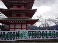 Trapo - Bandeira - Faixa - Telón - Trapo de la Barra: Nación Verdolaga • Club: Atlético Nacional