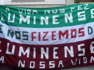 Trapo - Bandeira - Faixa - Telón - Trapo de la Barra: O Bravo Ano de 52 • Club: Fluminense