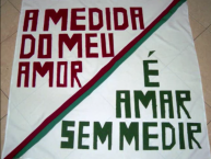 Trapo - Bandeira - Faixa - Telón - Trapo de la Barra: O Bravo Ano de 52 • Club: Fluminense • País: Brasil