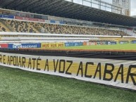 Trapo - Bandeira - Faixa - Telón - Trapo de la Barra: Os Tigres • Club: Criciúma