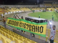 Trapo - Bandeira - Faixa - Telón - "Jeison 1971 Eterno" Trapo de la Barra: Rebelión Auriverde Norte • Club: Real Cartagena