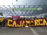 Trapo - Bandeira - Faixa - Telón - "Filial Cajamarca lechona" Trapo de la Barra: Revolución Vinotinto Sur • Club: Tolima