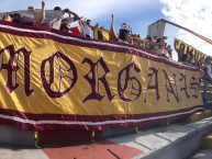Trapo - Bandeira - Faixa - Telón - "Morganas" Trapo de la Barra: Revolución Vinotinto Sur &bull; Club: Tolima &bull; País: Colombia