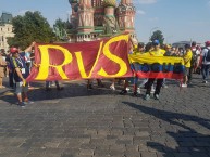 Trapo - Bandeira - Faixa - Telón - "MUNDIAL RUSIA 2018" Trapo de la Barra: Revolución Vinotinto Sur • Club: Tolima