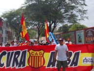 Trapo - Bandeira - Faixa - Telón - Trapo de la Barra: Sentimiento Albo • Club: Atlético Grau • País: Peru