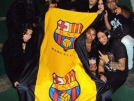 Trapo - Bandeira - Faixa - Telón - "Sur Oscura - Bandera de Barcelona" Trapo de la Barra: Sur Oscura • Club: Barcelona Sporting Club • País: Ecuador