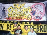 Trapo - Bandeira - Faixa - Telón - Trapo de la Barra: Sur Oscura • Club: Barcelona Sporting Club