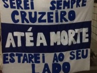 Trapo - Bandeira - Faixa - Telón - Trapo de la Barra: Torcida Fanáti-Cruz • Club: Cruzeiro • País: Brasil