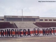 Trapo - Bandeira - Faixa - Telón - Trapo de la Barra: Trinchera Norte • Club: Universitario de Deportes