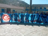 Trapo - Bandeira - Faixa - Telón - "VENDAVAL G CELESTE - CUSCO" Trapo de la Barra: Vendaval Celeste • Club: Deportivo Garcilaso • País: Peru