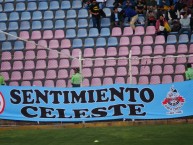 Trapo - Bandeira - Faixa - Telón - "SENTIMIENTO CELESTE" Trapo de la Barra: Vendaval Celeste • Club: Deportivo Garcilaso