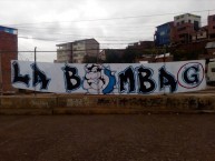 Trapo - Bandeira - Faixa - Telón - Trapo de la Barra: Vendaval Celeste • Club: Deportivo Garcilaso