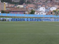 Trapo - Bandeira - Faixa - Telón - Trapo de la Barra: Vendaval Celeste • Club: Deportivo Garcilaso