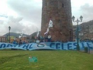 Trapo - Bandeira - Faixa - Telón - Trapo de la Barra: Vendaval Celeste • Club: Deportivo Garcilaso