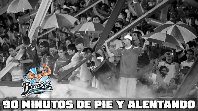 90 minutos de pie y alentando