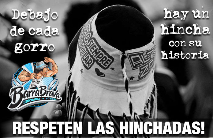 Debajo de cada gorro hay un hincha con su historia RESPETEN LAS HINCHADAS!