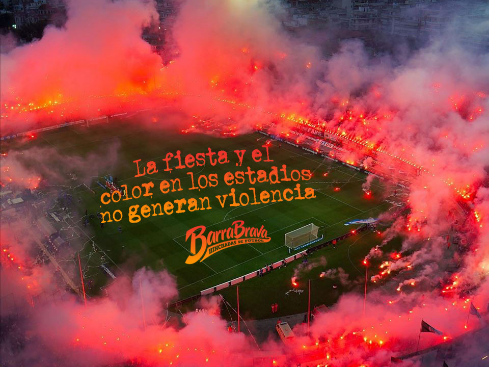 La fiesta y el color en los estadios no generan violencia