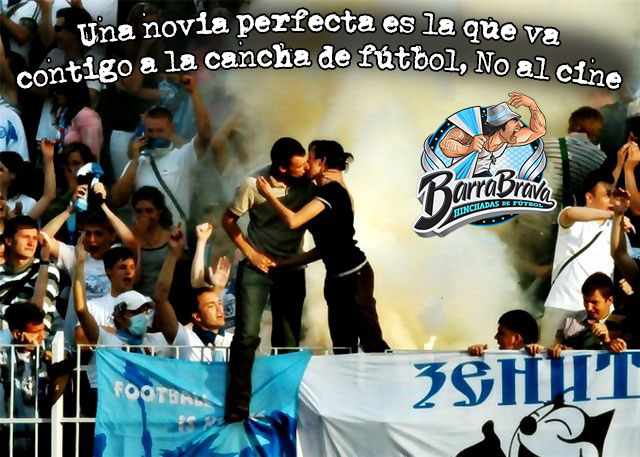 Una novia perfecta es la que va contigo a la cancha de fútbol, No al cine