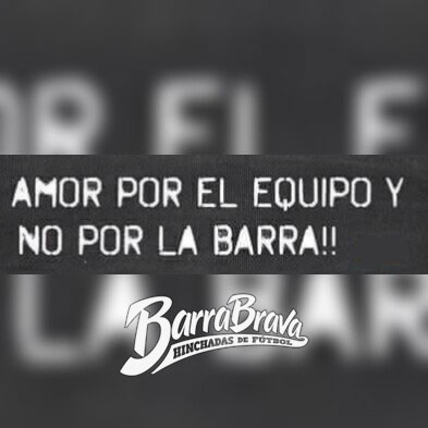 Amor por el equipo y no por la barra