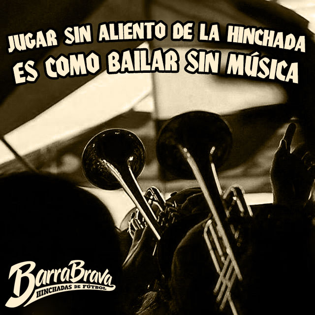 Jugar sin aliento de la hinchada es como bailar sin música