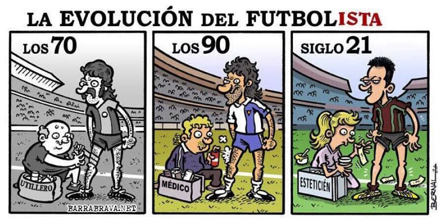 La evolución del futbolista