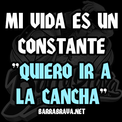 Mi vida es un constante QUIERO IR A LA CANCHA