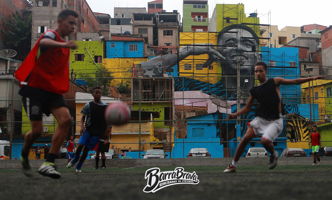 Mural en homenaje a Gabriel Jesus, Jardim Peri