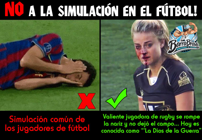 No a la simulación en el fútbol!