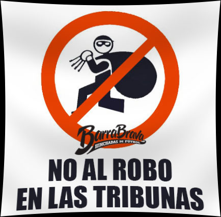 No al robo en las tribunas