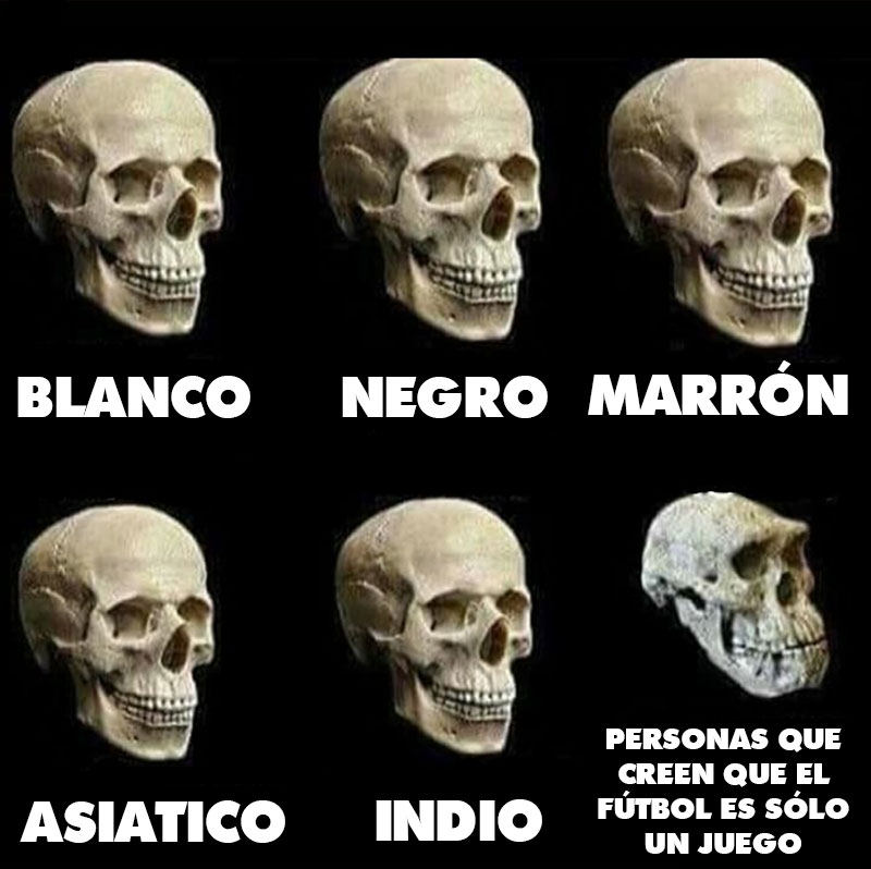 Personas que creen que el fútbol es sólo un juego