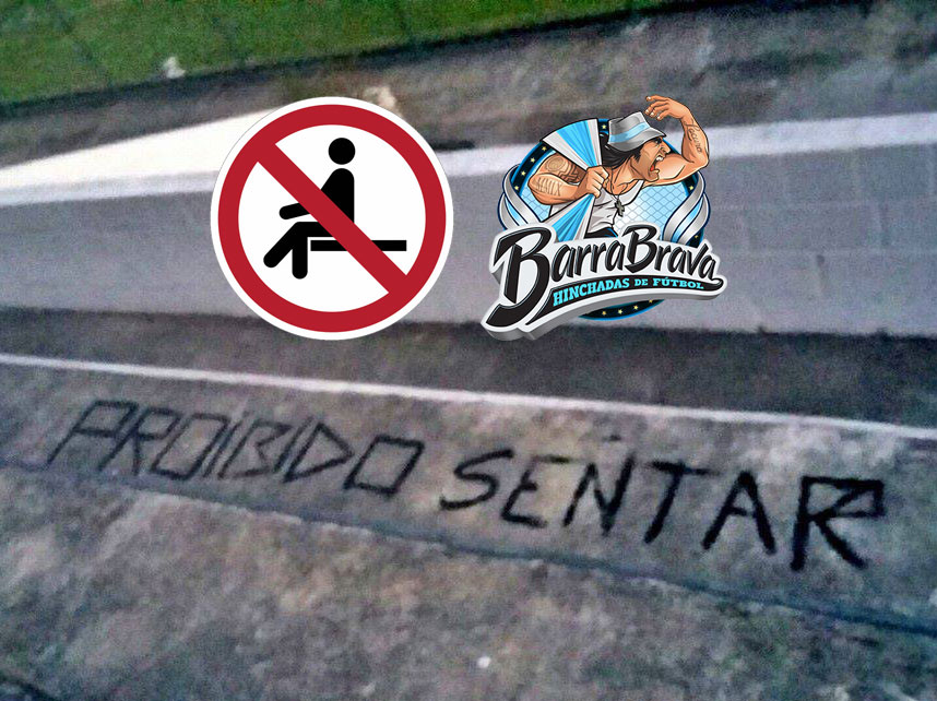 Prohibido sentarse | Proibido sentar