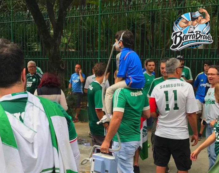 Respeto para este mini-hincha de Palmeiras