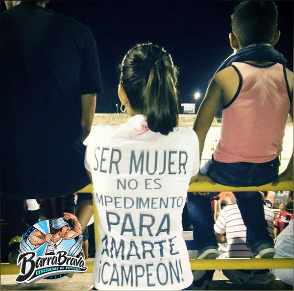 Ser mujer no es impedimento para amarte campeón