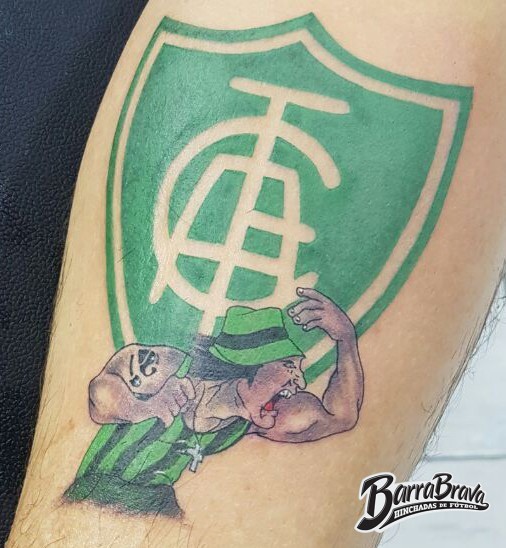 Tatuaje Barra Brava - Barra Una - América Mineiro - Brasil