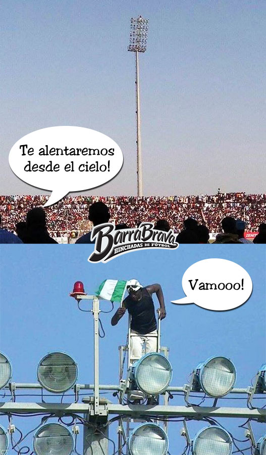 - Te alentaremos desde el cielo! - Vamooo!